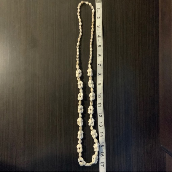 Seashell Lei Tropical Tiki Luau Boho Beach Long 34” Single Strand Long Neckl… - Picture 6 of 11